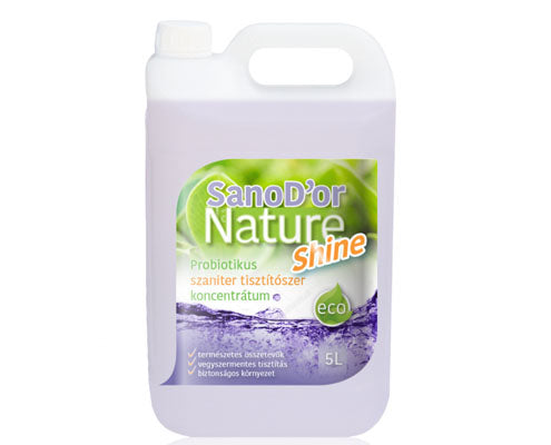 SanoD’or Nature Shine Környezetbarát fürdőszoba (szaniter) tisztítószer koncentrátum 5 liter Fő kép