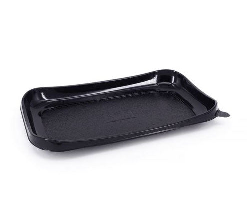 Snackipack műanyag tálca fekete 240 x 140 x 25 mm Fő kép