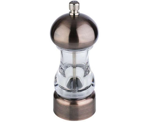 Sóőrlő rozsdamentes acél őrlővel, átm. 6 cm, mag. 15 cm, réz színű