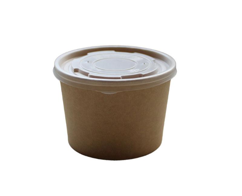 Soup To Go "KING" 500 ml-es papírpohár 16 oz kraft 115 mm