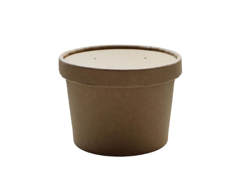 Soup To Go "KING" 500 ml-es papírpohár 16 oz kraft 115 mm