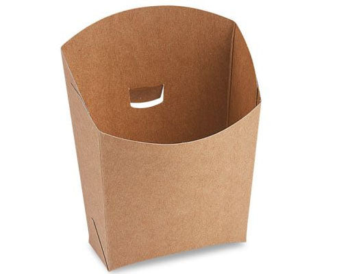 Sültkrumplis papír doboz barna kraft 150 g 6,5 x 11 x 12,5 cm Fő kép