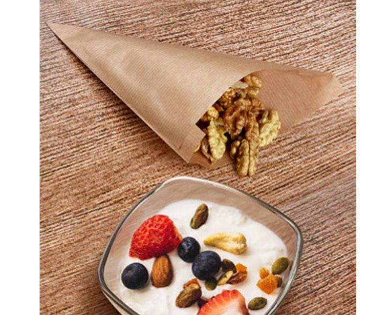 Sültkrumplis papírtölcsér kraft barna 125 g Fő kép