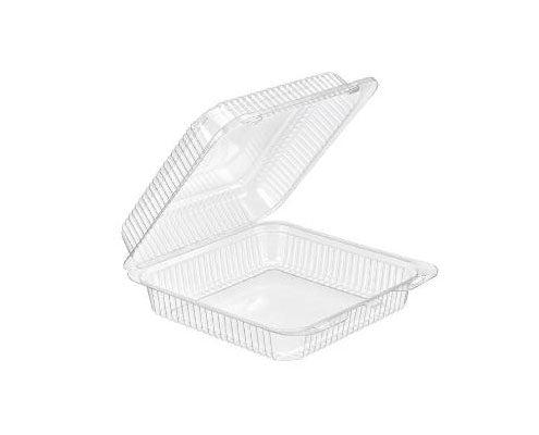 Süteményes doboz műanyag 2055PETc 231 x 228 x 80 mm víztiszta PET Fő kép