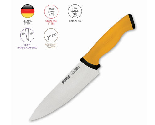 Sárga nyelű szakácskés DUO 21 cm Fő kép