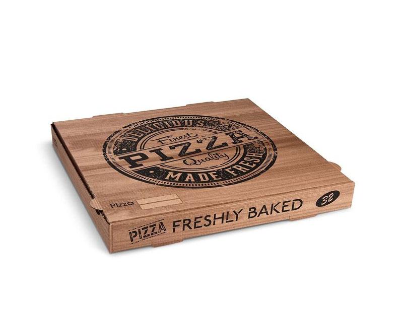 Szögletes pizzadoboz Wood 32 x 32 x 4 cm Fő kép