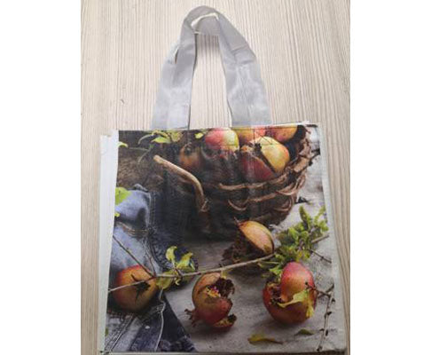 Szőtt PP táska gránátalma mintás 30 x 18 x 29 cm