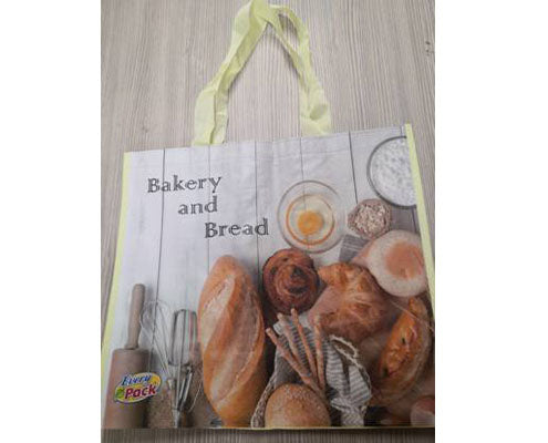 Szőtt PP táska pékség mintás 43 x 19 x 38 cm Fő kép