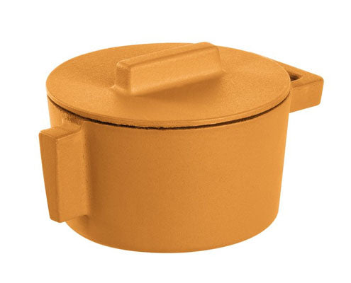 Terra Cotto öntöttvas lábas, átm. 10 cm, indukciós, citromsárga Fő kép