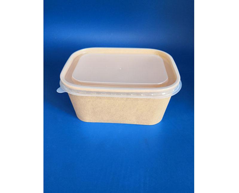 Tető 1000 ml-es kraft szögletes ételes dobozhoz 120 x 170 mm Másodlagos kép
