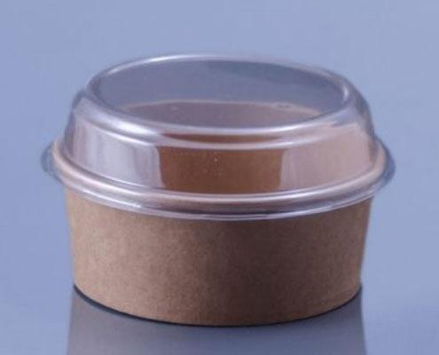 Tető Soup To Go salátás barna kraft 1300 ml-es papírdobozhoz