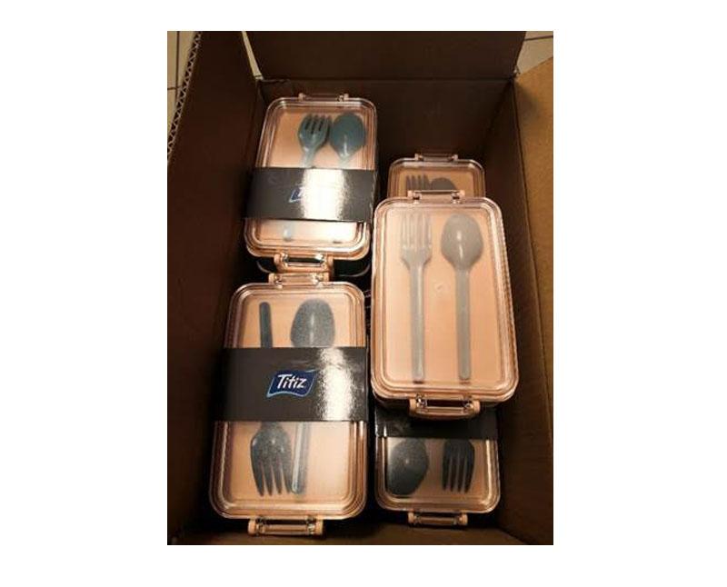 Titiz FELY LUNCH BOX ebéd doboz, 2 részes 400 + 500 ml, villa + kanállal Fő kép
