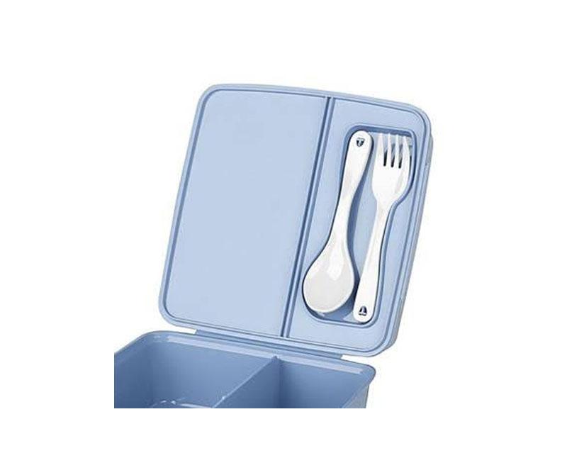 Titiz műanyag lunch box - ebédtároló doboz kanállal és villával