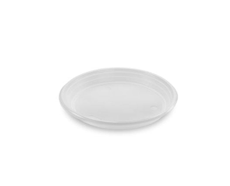 Többször használható lapostányér , PP, 220 mm, fehér
