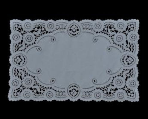 Tortacsipke - csipkepapír szögletes 22 x 35 cm