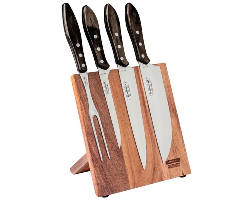 Tramontina Churrasco Polywood késkészlet mágneses tartóban barna 5 db Fő kép