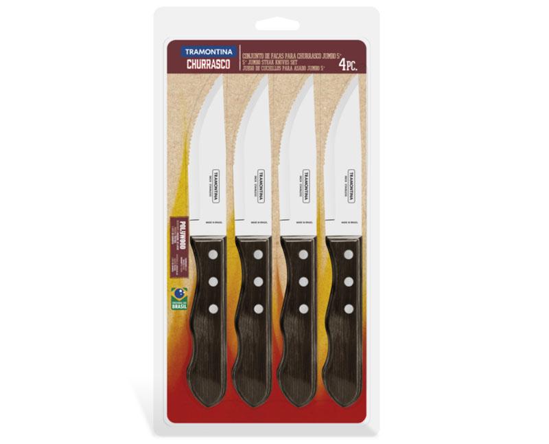 Tramontina Jumbo steak késkészlet barna 4 db-os Másodlagos kép