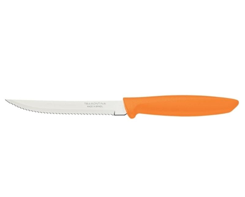 Tramontina Plenus steak kés 12,5 cm narancssárga nyéllel