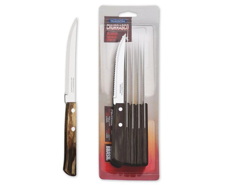 Tramontina steak/pizzakés készlet barna 6 db-os Másodlagos kép