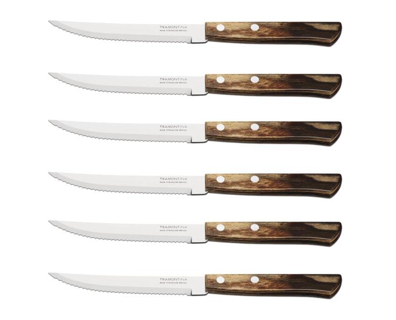 Tramontina steak/pizzakés készlet barna 6 db-os Fő kép