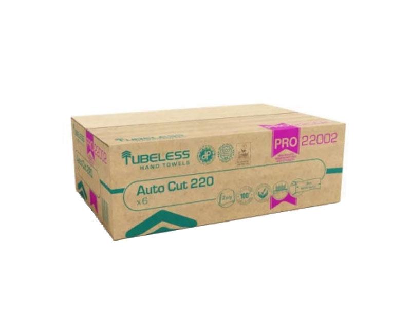 Tubeless 2 rétegű kéztörlő, 19 cm matic, fehér, 100% cellulóz Fő kép