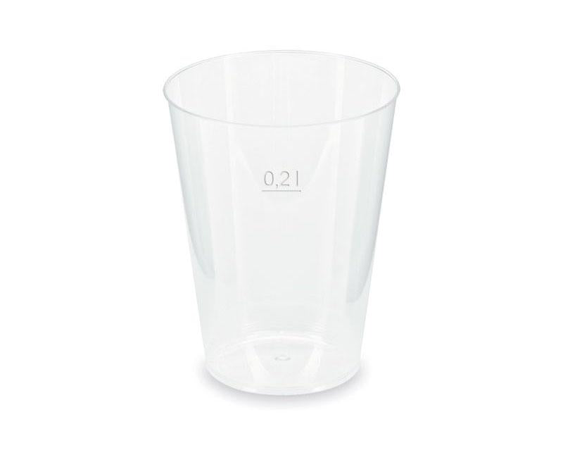 Újrahasználható műanyag pohár 200 ml Fő kép