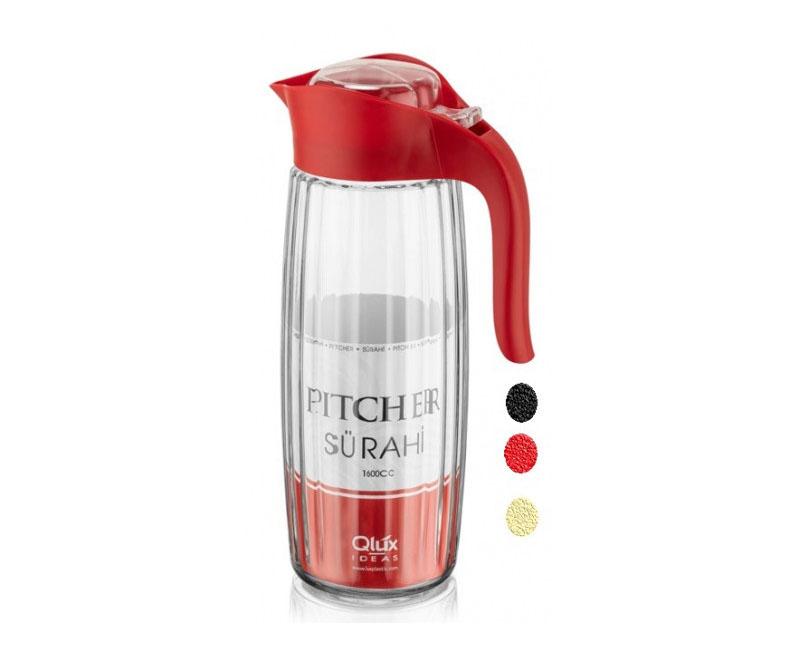 Üveg kancsó műanyag betéttel 1,6 l (black, ivory, red) Fő kép