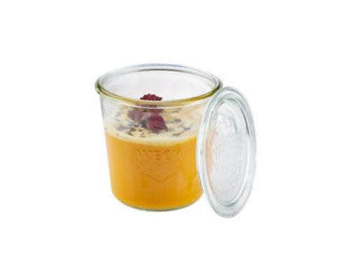 WECK üveg átm. 11 cm, mag. 11 cm, űrt. 0,58 l, üveg fedővel