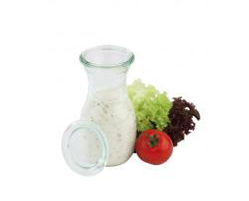WECK üveg átm. 6,5 cm, mag. 14,5 cm, űrt. 0,25 l, üveg fedővel Fő kép