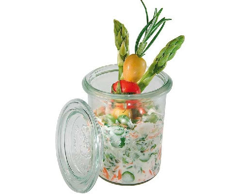 WECK üveg átm. 6 cm, mag. 8 cm, űrt. 16 cl, üveg fedővel Fő kép