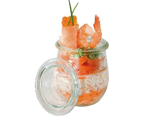 WECK üveg átm. 7 cm, mag. 8 cm, űrt. 22 cl, üveg fedővel Fő kép