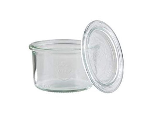 WECK üveg átm. 9 cm, mag. 6 cm, űrt. 0,2 l, üveg fedővel Fő kép