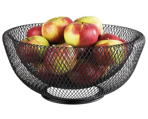 Wire gyümölcskosár, mag. 14 cm, átm. 31 cm, rozsdamentes acél, fekete Fő kép