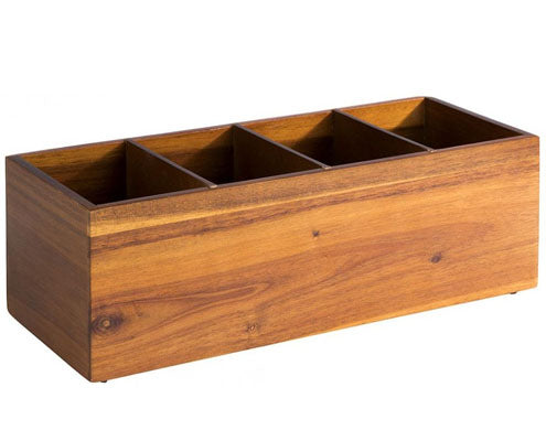 Woody fa doboz 36 x 14 cm, 4 részes Fő kép
