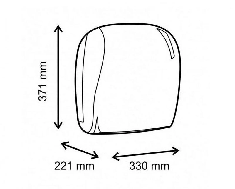 Marplast Linea Skin autocut kéztörlő adagoló fehér - átlátszó