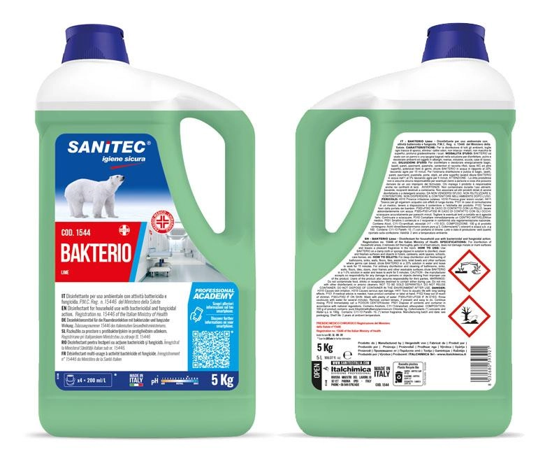 SANITEC BAKTERIO fertőtlenítő tisztítószer 5 kg