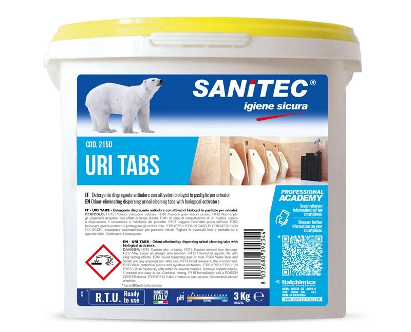 Sanitec Uri Tabs piszoártisztító tabletta 3 kg/150 db