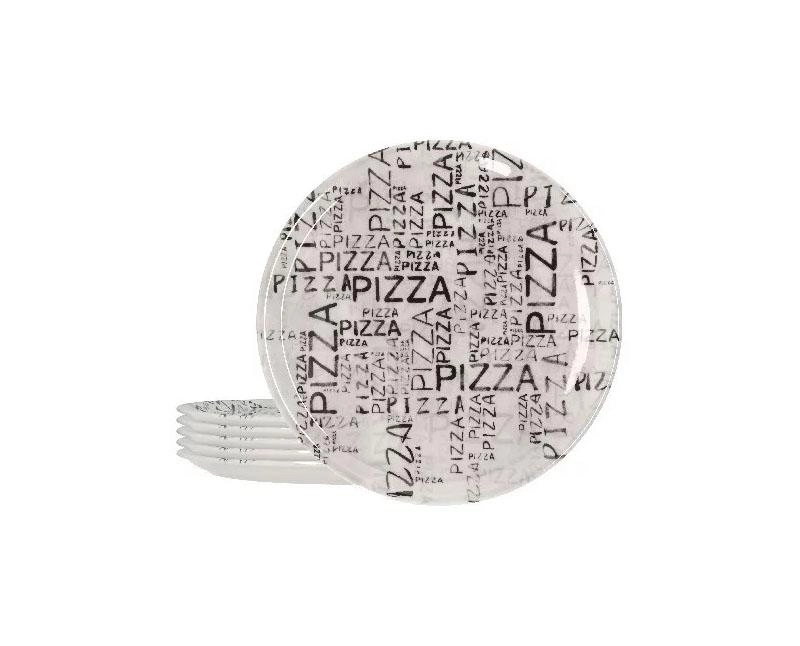 Porcelán pizzatányér mintás 31 cm