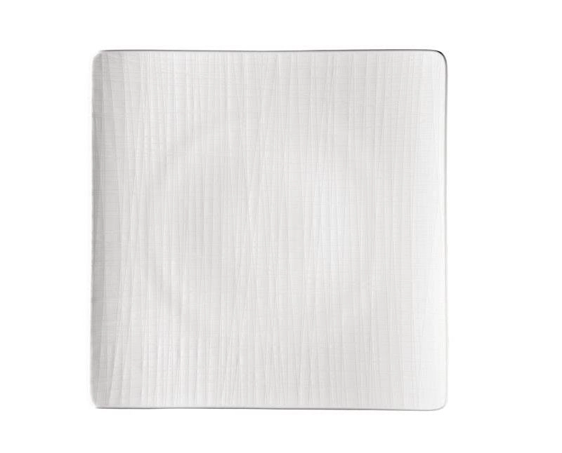 Rosenthal Mesh porcelán szögletes lapostányér anyagában mintás - 31 x 31 cm