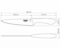 Tramontina Affilata húskés 18 cm fekete nyéllel thumbnail