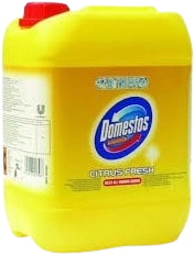 DOMESTOS Citrus Fresh citrom illatú zsíroldó és fertőtlenítőszer 5 l