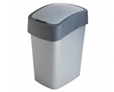 Curver "Pacific Flip Bin" billenő fedeles szemetes 25 l - Ezüst/szürke kép