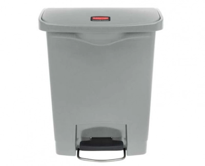 Rubbermaid Step On keskeny pedálos szemetes kuka 30 l szürke kép