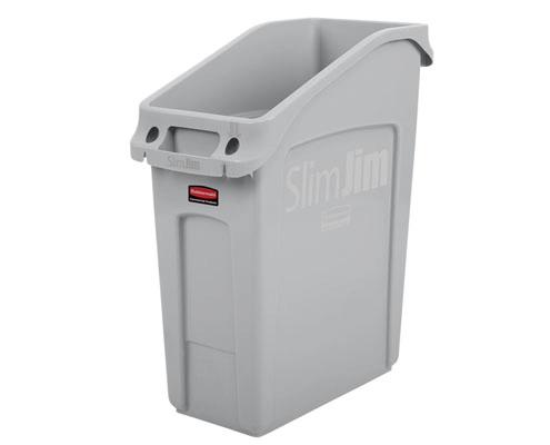 Rubbermaid Slim Jim asztal alá helyezhető kuka szürke 49 l