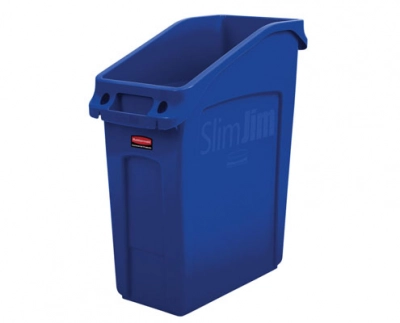 Rubbermaid Slim Jim asztal alá helyezhető kuka kék 49 l kép