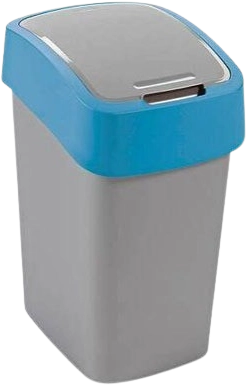 Curver "Pacific Flip Bin" billenő fedeles szemetes 25 l - Ezüst/kék