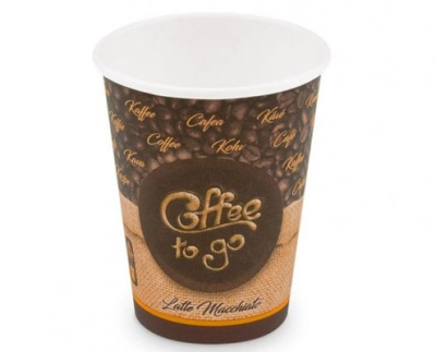 Mintás papírpohár 350 ml Coffee To Go 90 mm kép