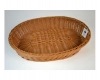 Ovális rattan kenyérkosár 43 x 32 x 8 cm