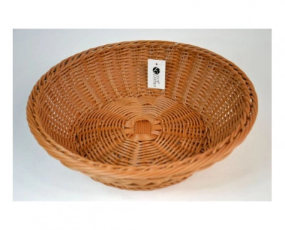 Kerek rattan kenyérkosár 31 x 10,5 x 11 cm kép