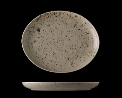 Lifestyle Natural porcelán ovális tányér 20 cm kép